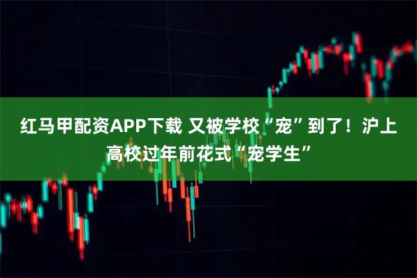 红马甲配资APP下载 又被学校“宠”到了！沪上高校过年前花式“宠学生”